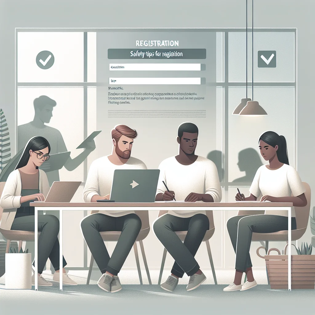 Dicas de segurança para registro